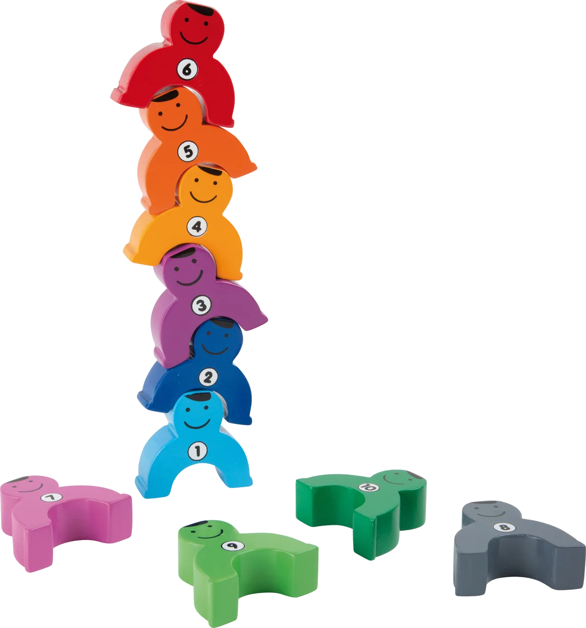 small foot Stacking Figures with Numbers - image 1