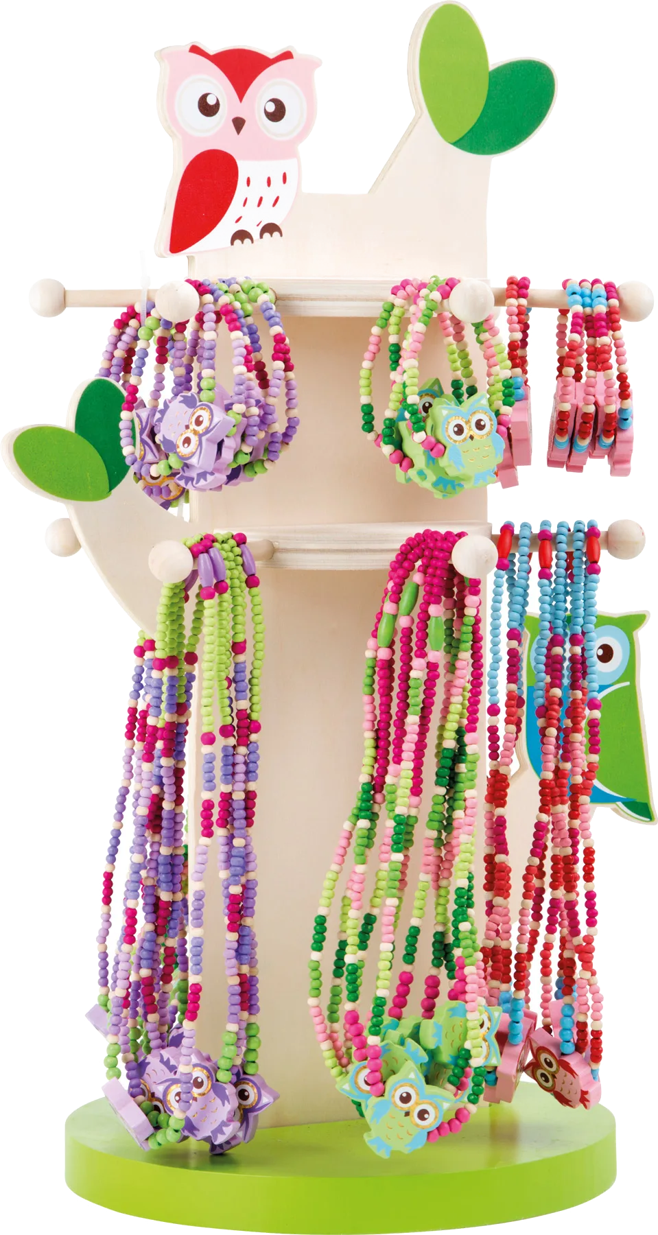small foot Display with Jewellery (72 pcs), Owls - image 1