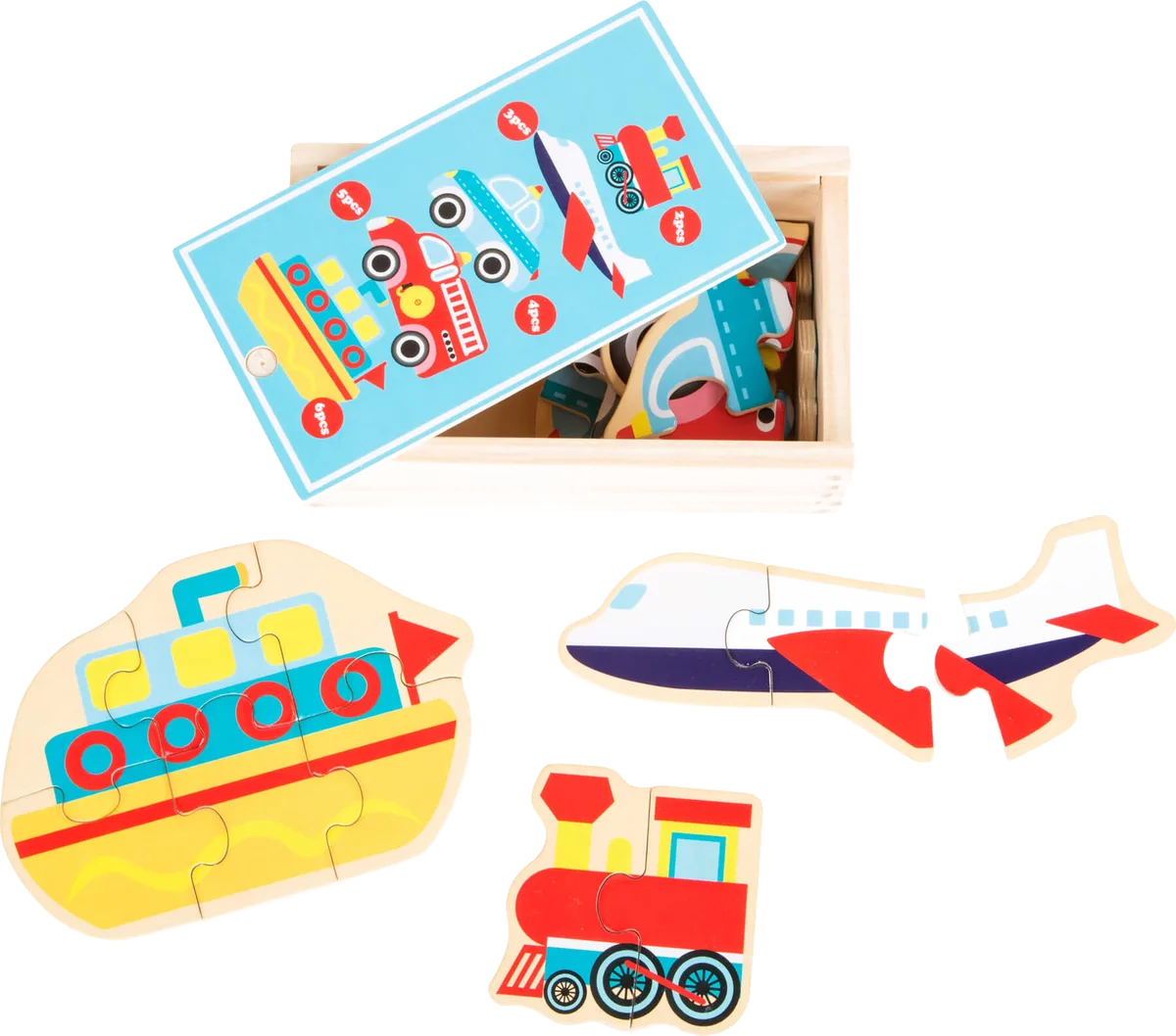 small foot Puzzle in Box, Transportation - image 1