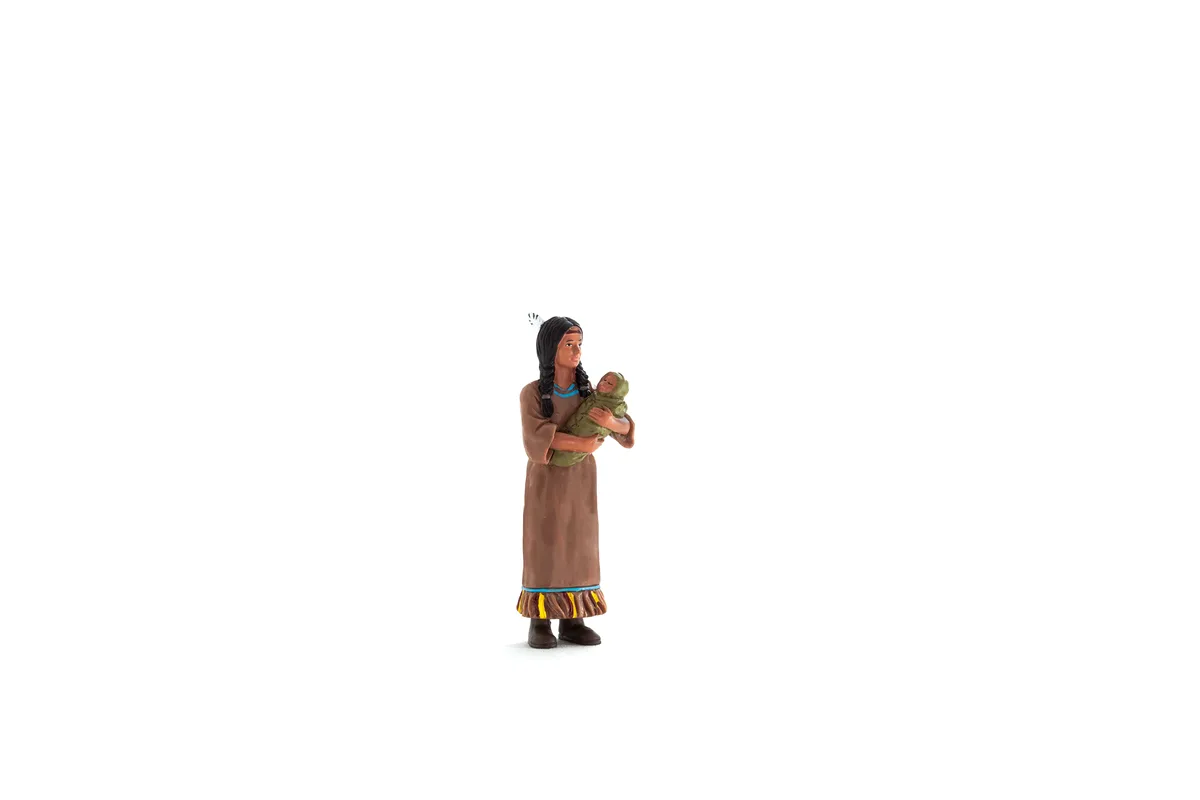 Mojo American Woman with Baby - image 1