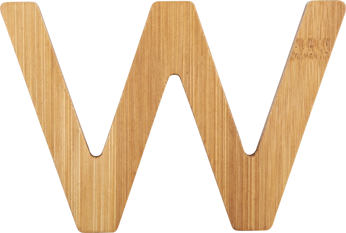 small foot ABC Letter W, Bamboo - image 1