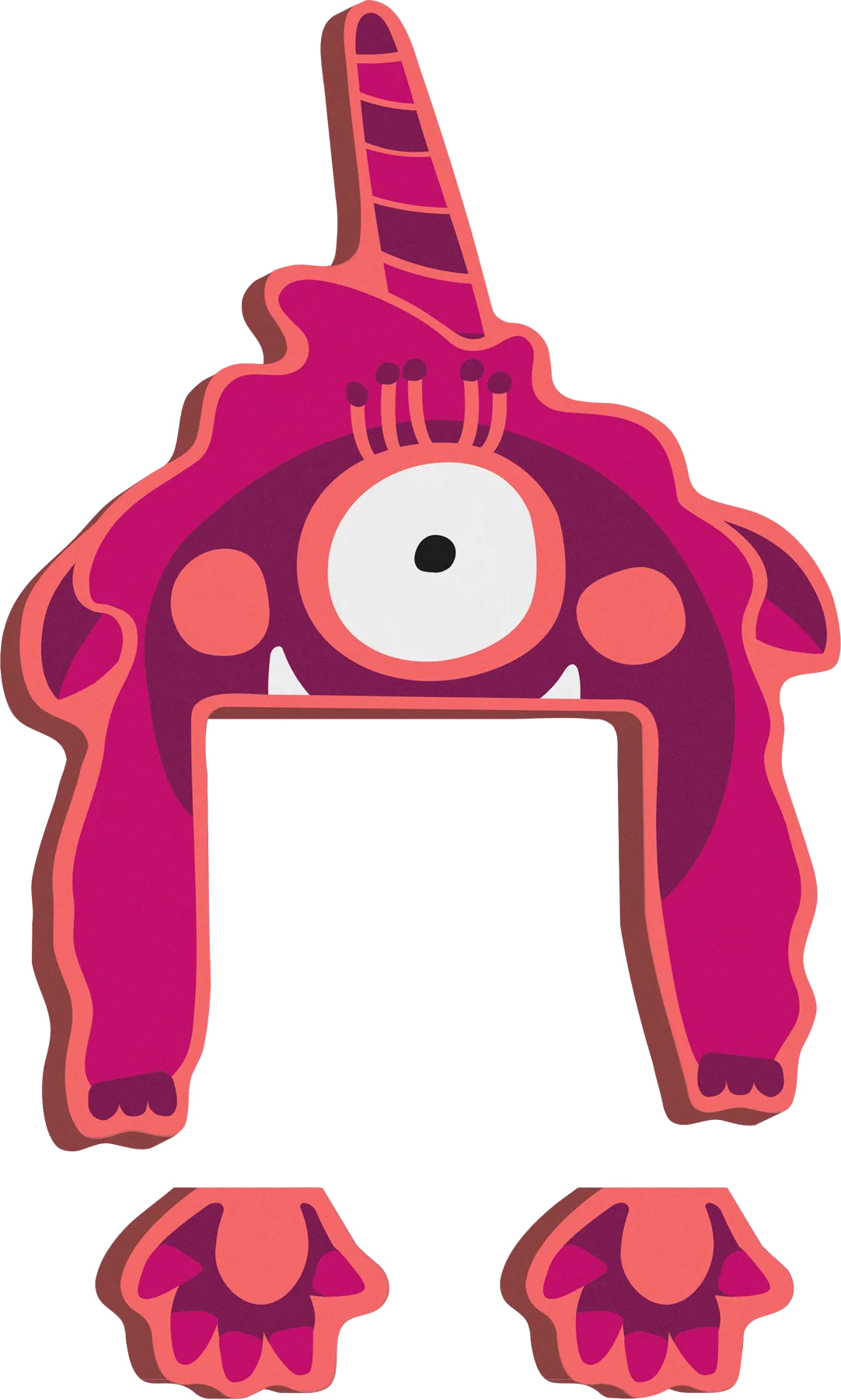small foot ABC Letter Monster Gaga, Bamboo - image 1