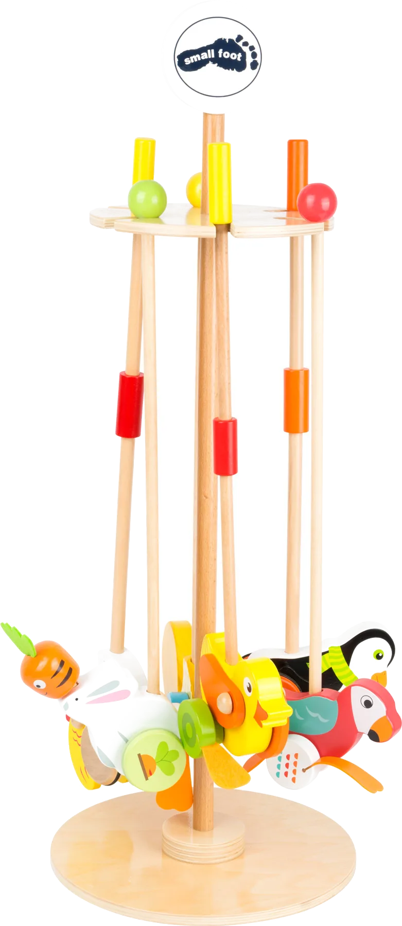 small foot Display with Push Along (6 pcs) - image 1