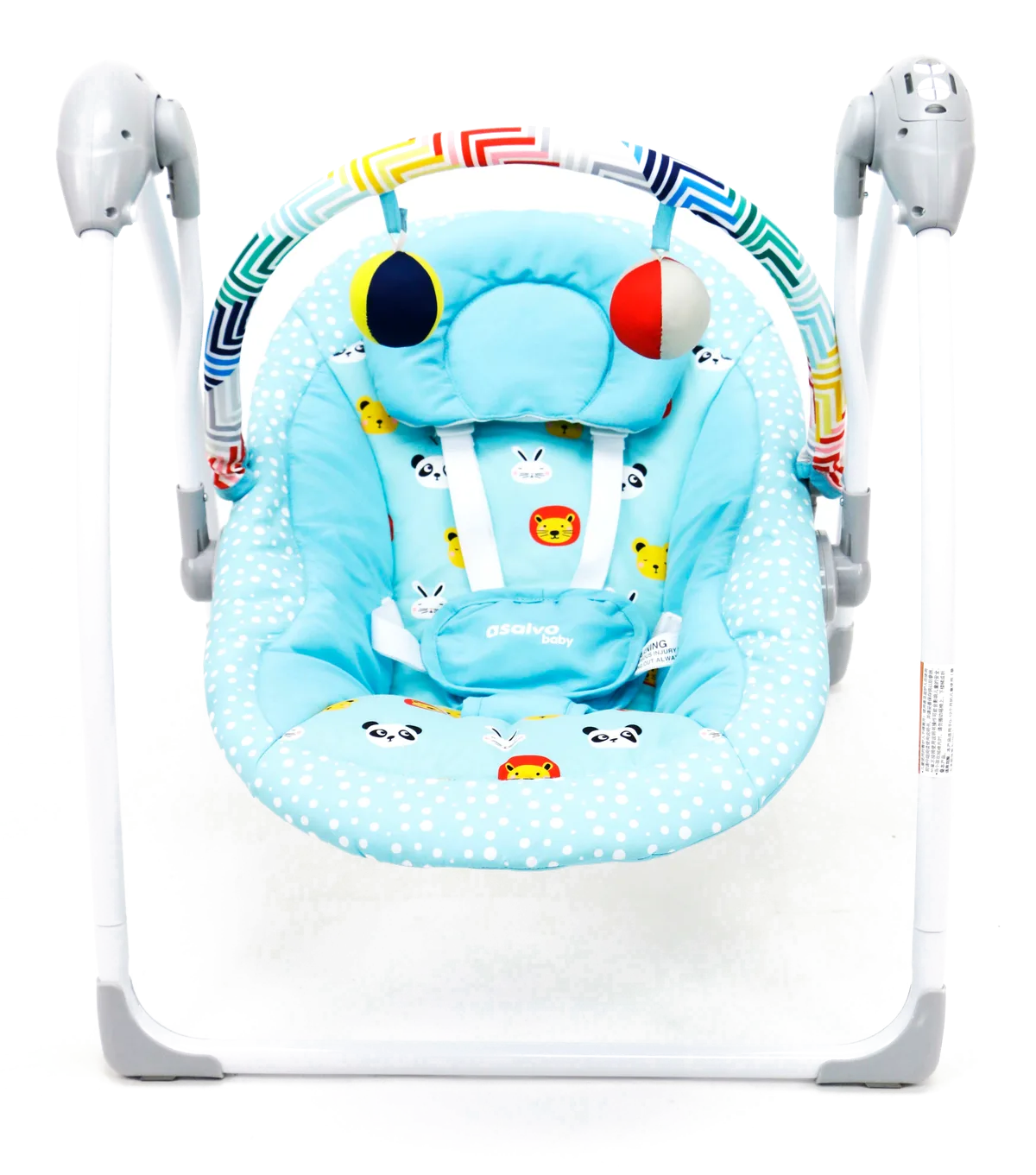 Asalvo Baby Bouncer Swing Musical, Blue - image 1