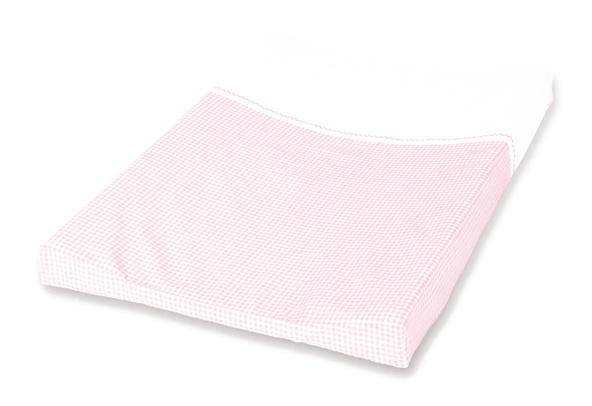 Pinolino Changing Pillow Cover, Vichy-Karo/Pink - image 1
