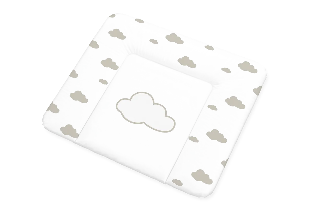 Pinolino Changing mat 'Komfort', plastic, design 'Wölkchen', grey - image 1