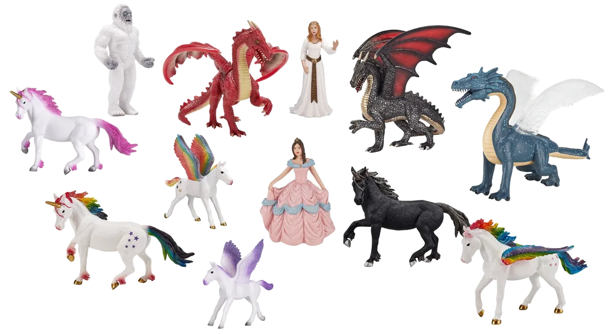 Mojo Fantasy Animals and Figures Set (12 pieces) - image 1