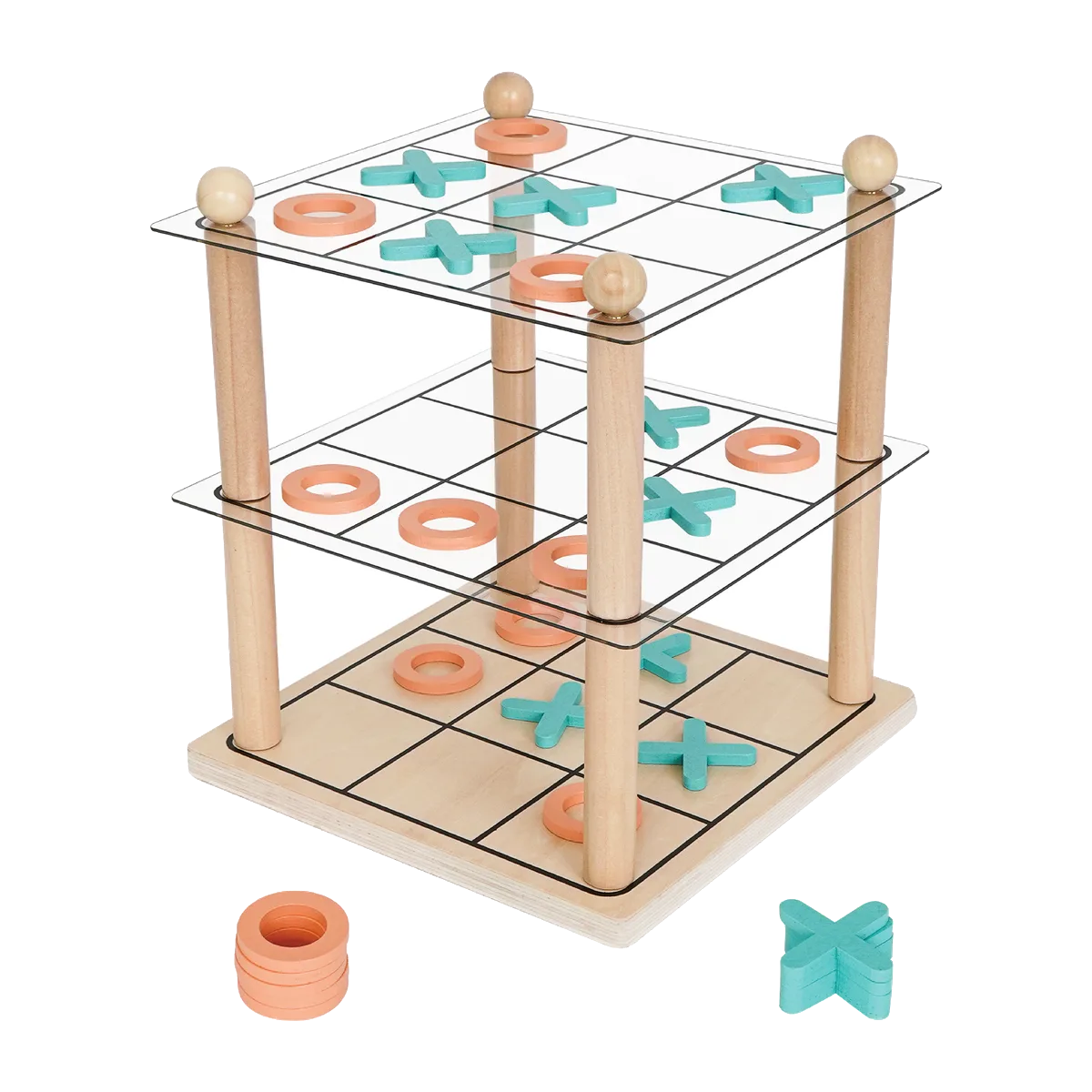 Kinder and Kids 3D XO Game - image 1