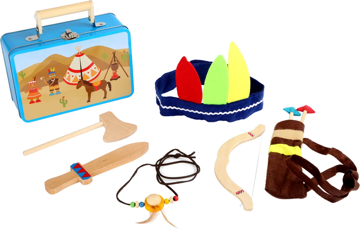 small foot Suitcase, Native American Set - image 1
